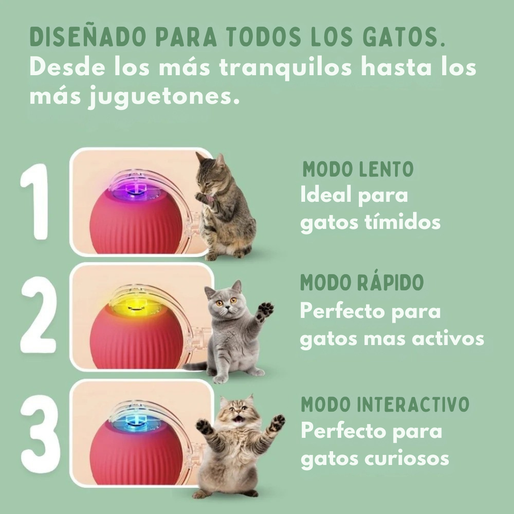 MiauFun™ - Bola de aventura interactiva para tus gatos